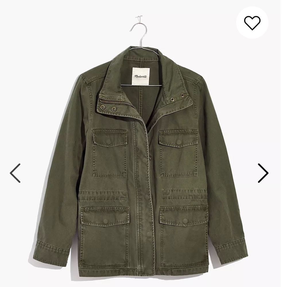 Madewell green utility jacket